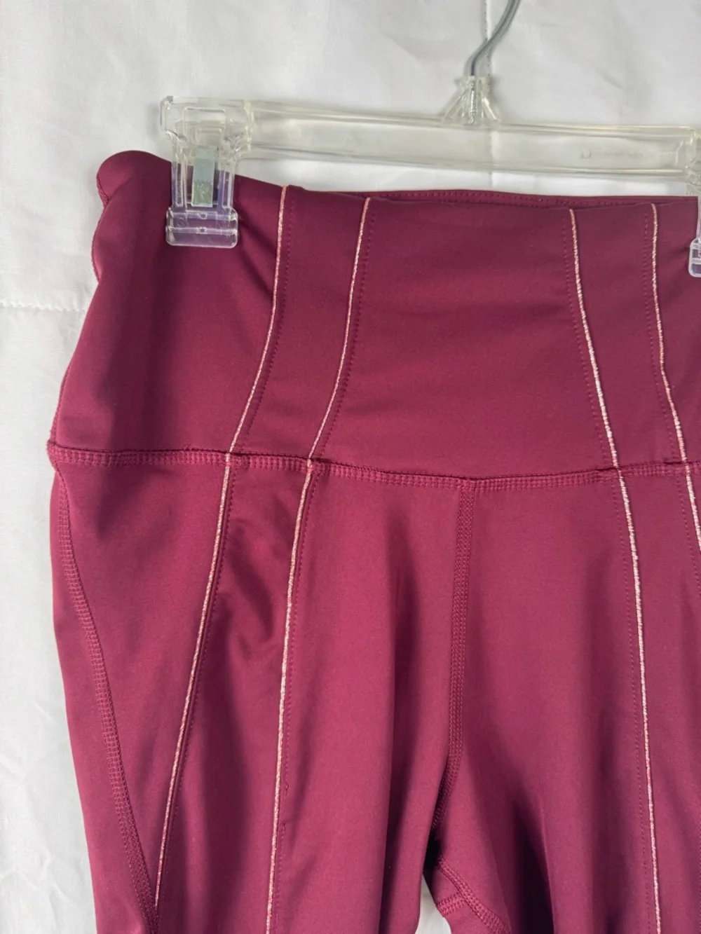 Nike Dri-FIT Yoga Leggings Women’s M Burgundy High Rise‎ Athletic